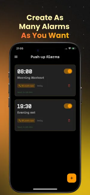 Pushy - Push Ups Alarm iPhone screenshot 4