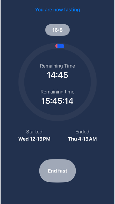 FastingTimer App Screenshot