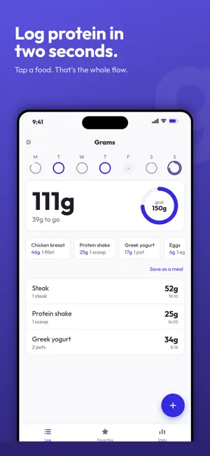 Grams: Protein Tracker screenshot 1