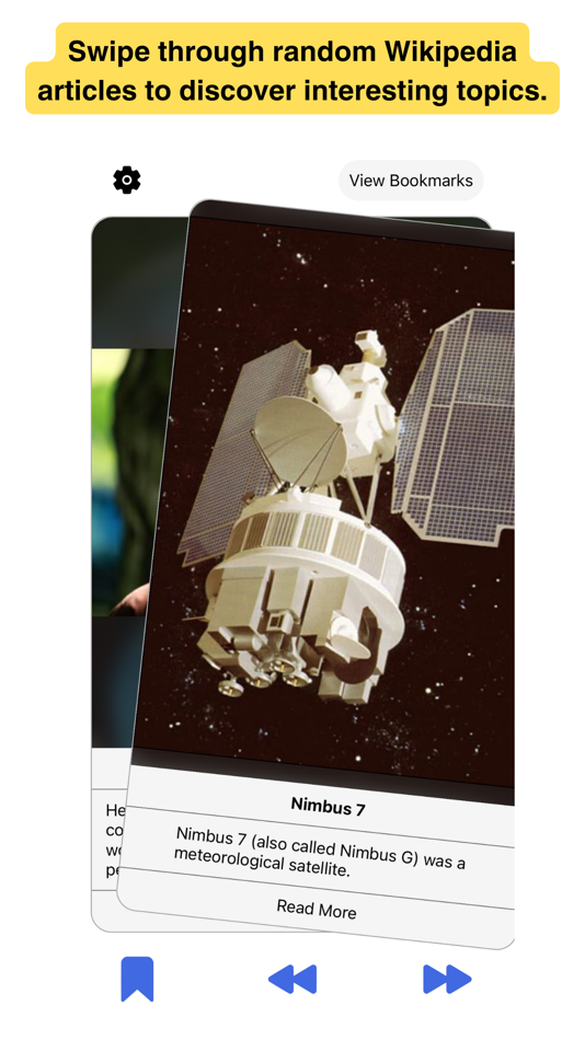 #2. WikiCards: Swipe Wiki Articles (iOS) Podle: Gary Lee