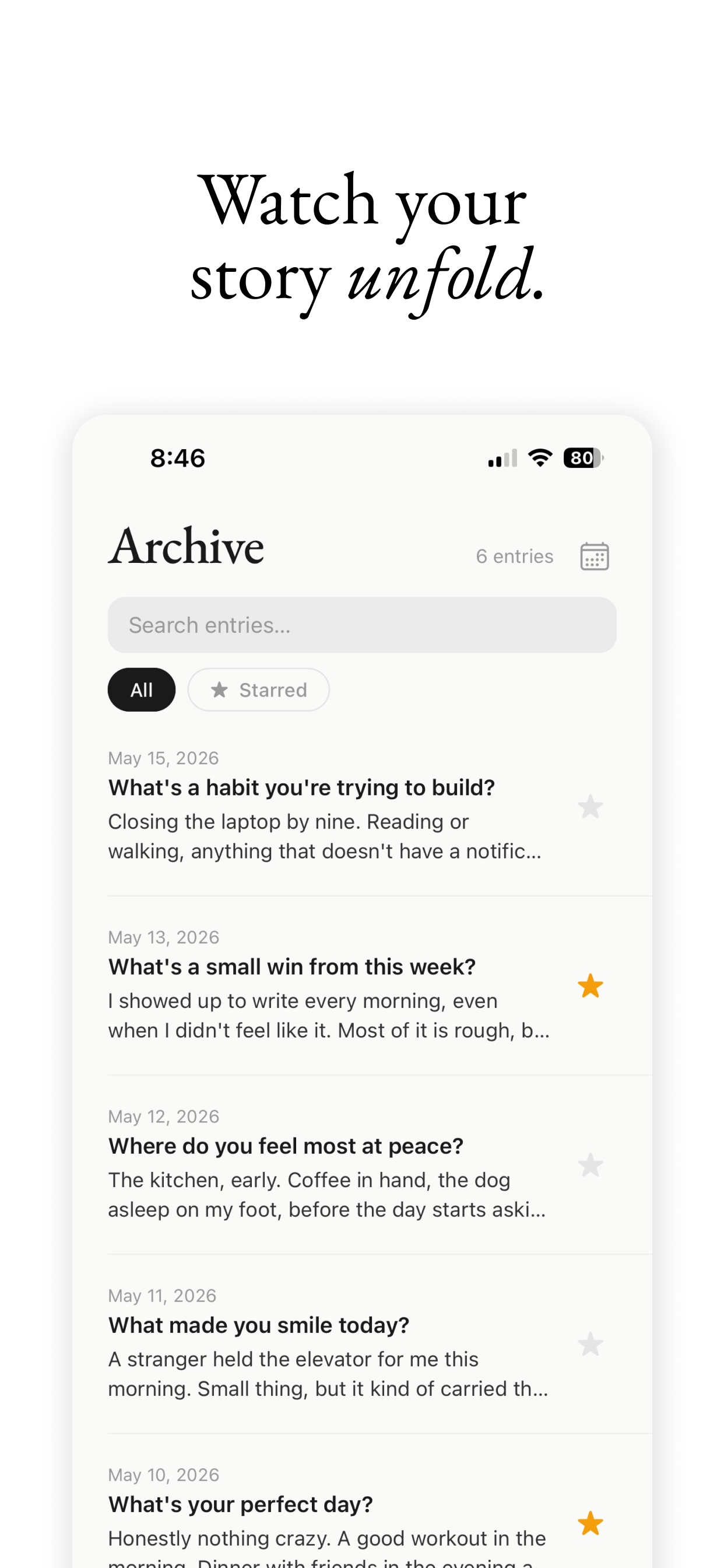 Quill - Daily Writing Prompts screenshot 3