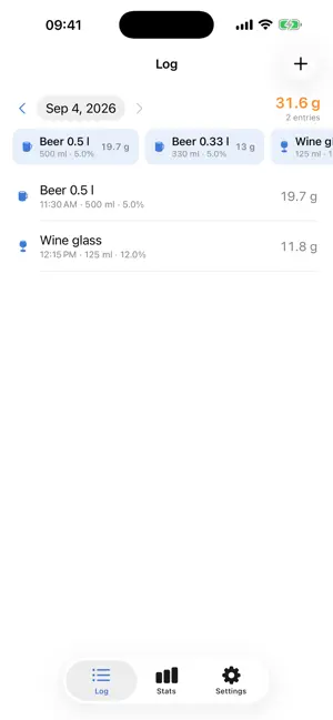 DrinkLedger: Alcohol Tracker screenshot 1