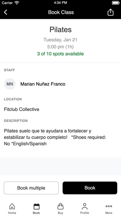 Fitclub Collective Screenshot