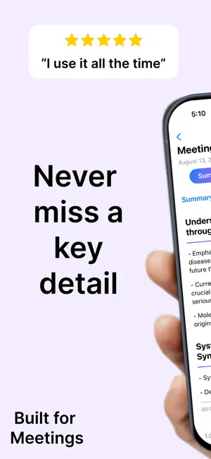 Quiknote: AI Meeting Notetaker screenshot 1