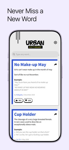 Urban Dictionary - Daily Slang iPhone screenshot