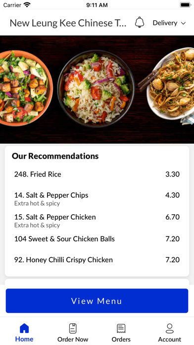 New Leung Kee Chinese Takeaway Screenshot