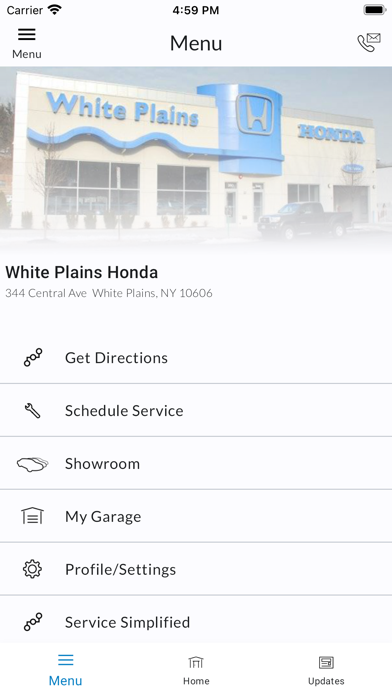 White Plains Honda DealerApp Screenshot