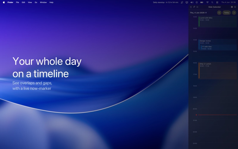 Screenshot #3 pour Side Calendar
