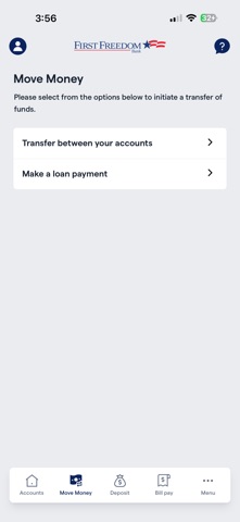 First Freedom Mobile Banking Screenshot 3 of 4
