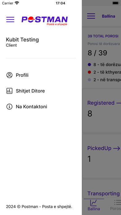 Postman Driver Screenshot