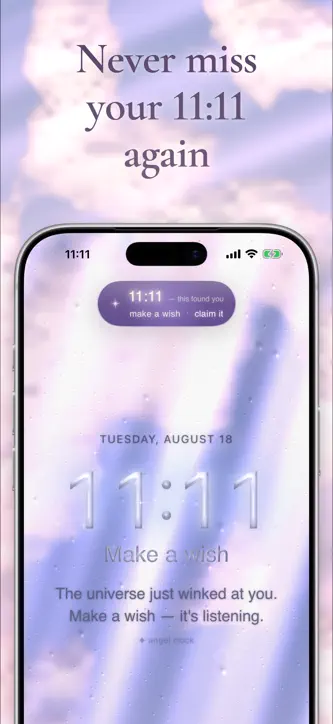 Angel Clock: 11:11 Numbers screenshot 4