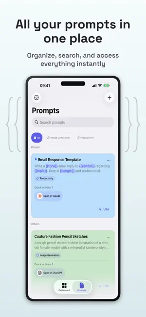 PromptVault AI Prompt Manager screenshot 1