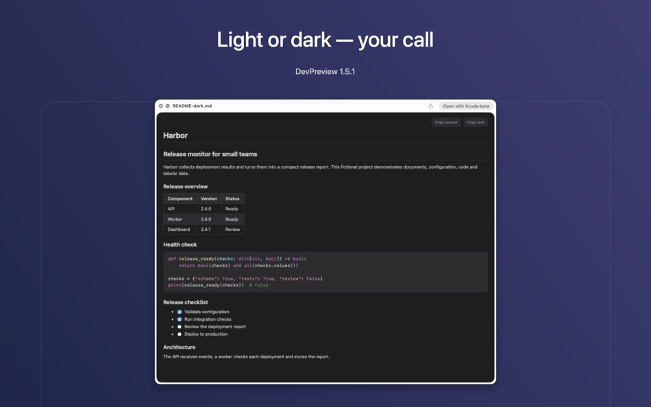 #6. DevPreview – Quick Look (macOS) 作者: Martin Schmid