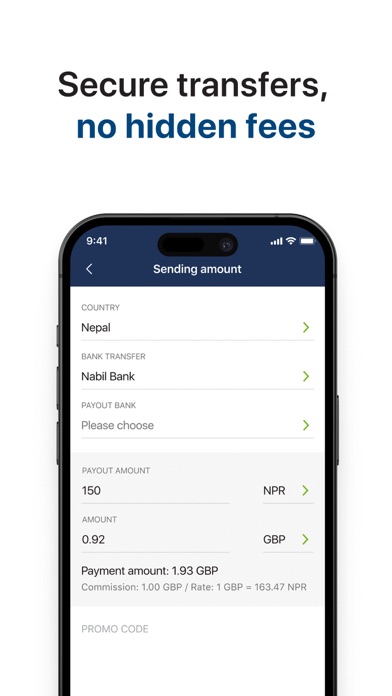 MoneyTO Money Transfer Screenshot