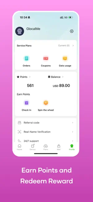 GlocalMe: Mobile Hotspot, eSIM screenshot 6