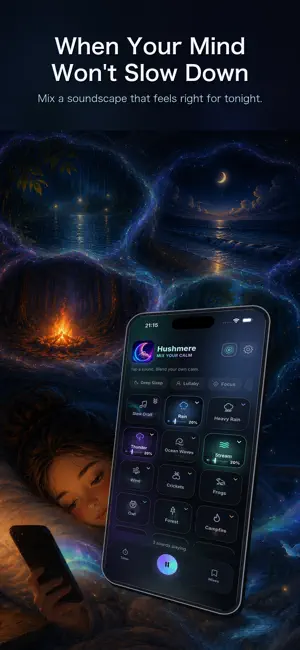 Hushmere: Sleep Sounds Mixer screenshot 1