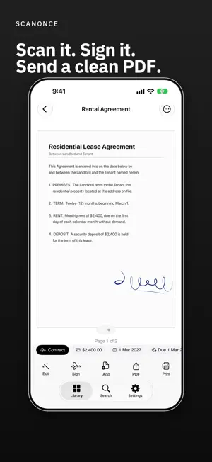 ScanOnce: PDF Doc Scanner screenshot 1