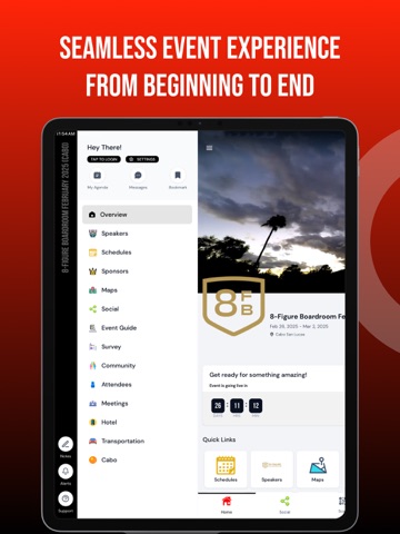Closers.io Live Events iPad screenshot