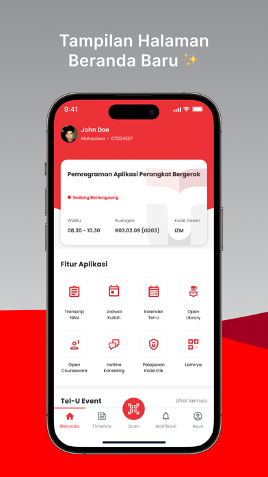 MyTelU Mobile Screenshot