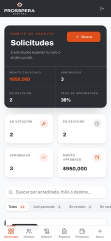 Prosspera Capital iPhone screenshot