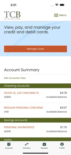 The Tri-County Bank Mobile screenshot 3
