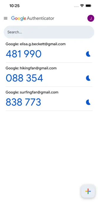 Google Authenticator: Screenshot 5 von 6