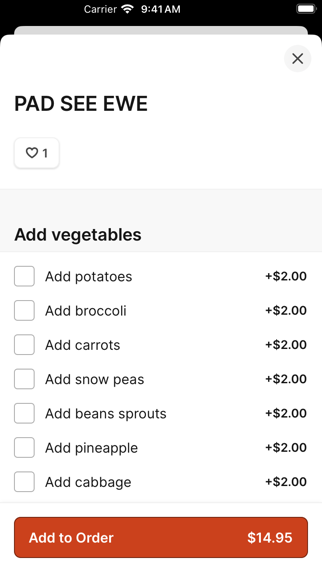 Danthai Restaurant iPhone screenshot 4 - Food & Drink app