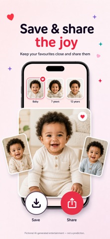 BabySwipe: ai baby generator iPhone screenshot