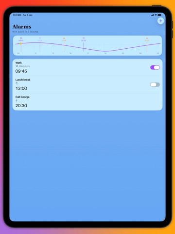 Sunrise - Alarm Clock iPad screenshot
