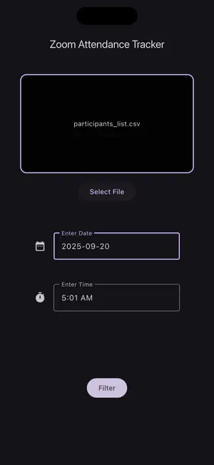 Attendance Tracker for Zoom screenshot 3