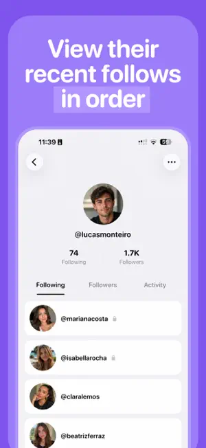 Followpeek: Follow Tracker screenshot 2
