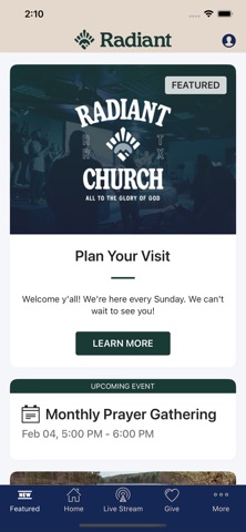 Radiant Church of Austin app screenshot