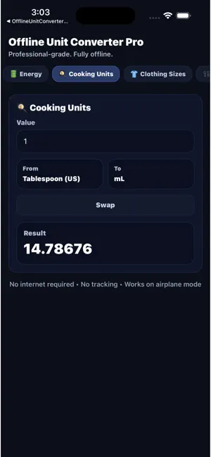 Offline Unit Converter Pro screenshot 2