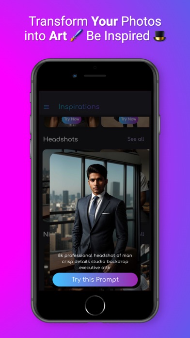 Lucid Face Art AI iPhone screenshot 5 - Photo & Video app