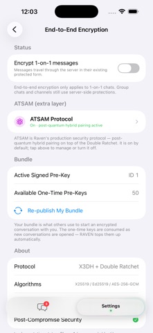 Raven Messenger screenshot