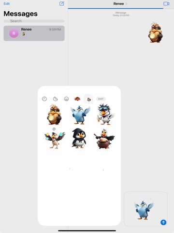 Alchemist Puffin Stickers iPad screenshot