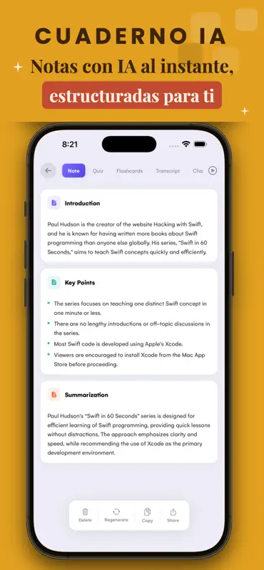 AI Notebook - Quiz LM y Notas screenshot 2 of 5
