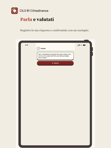 CILS B1 Cittadinanza: Italian iPad screenshot
