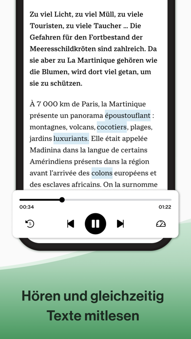 écoute - Französisch lernen Screenshot