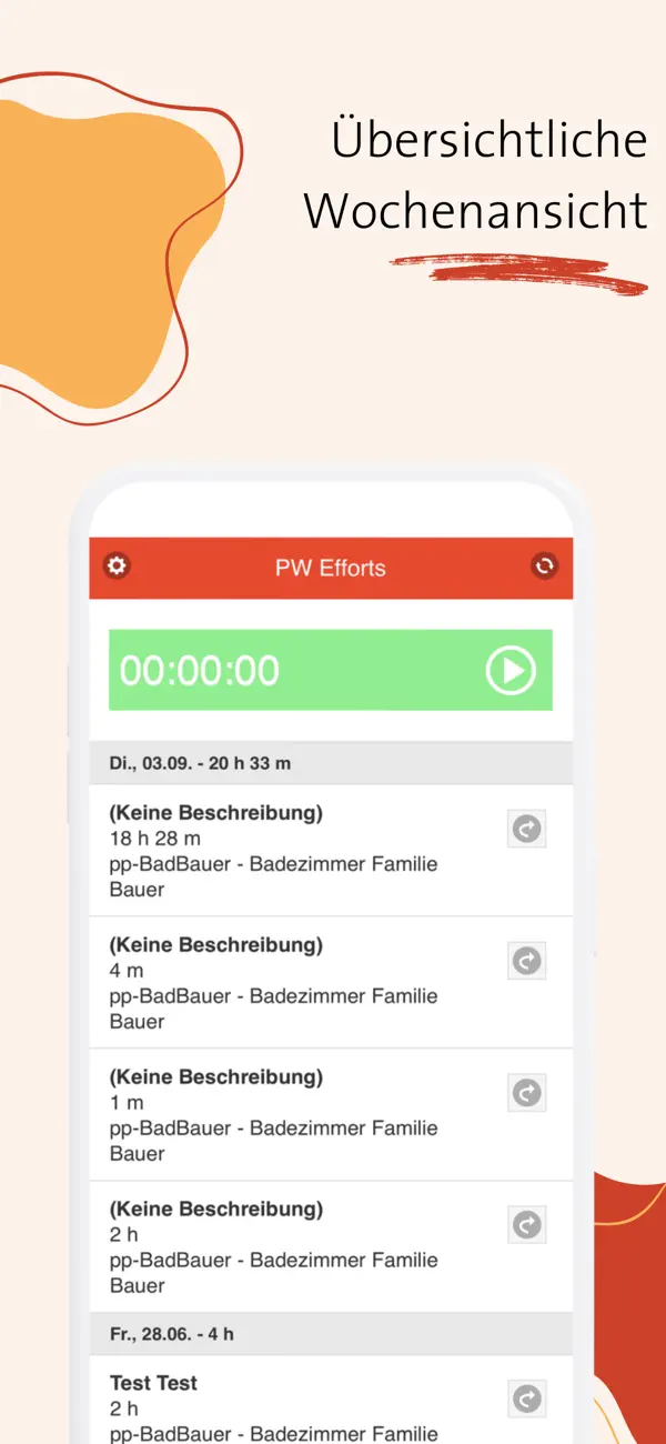 Screenshot #3 pour Personalwolke Project-Time