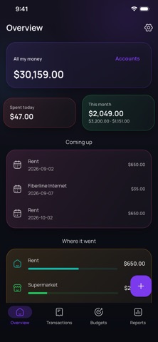 Eluna Budget: Expense Tracker Screenshot 1 of 10