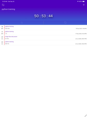 EZ Time Tracker iPad screenshot