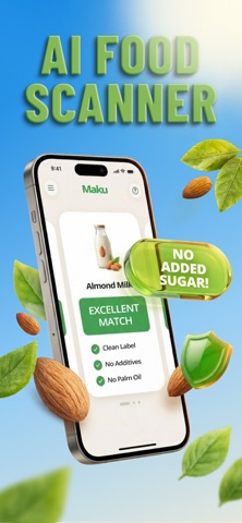 Maku: Food & Allergy Scanner iPhone screenshot