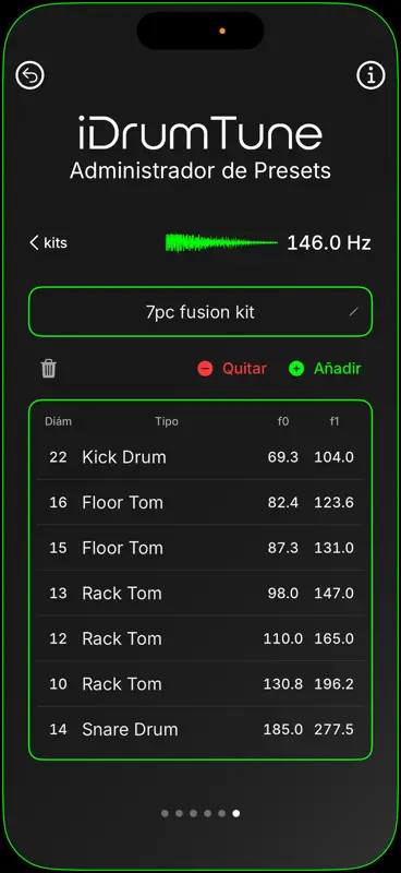 iDrumTune Afinador de Batería screenshot 7 of 8