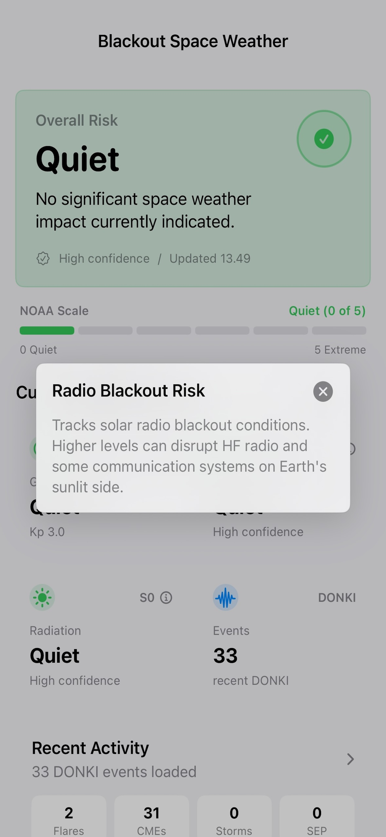 Blackout Space Weather screenshot 4
