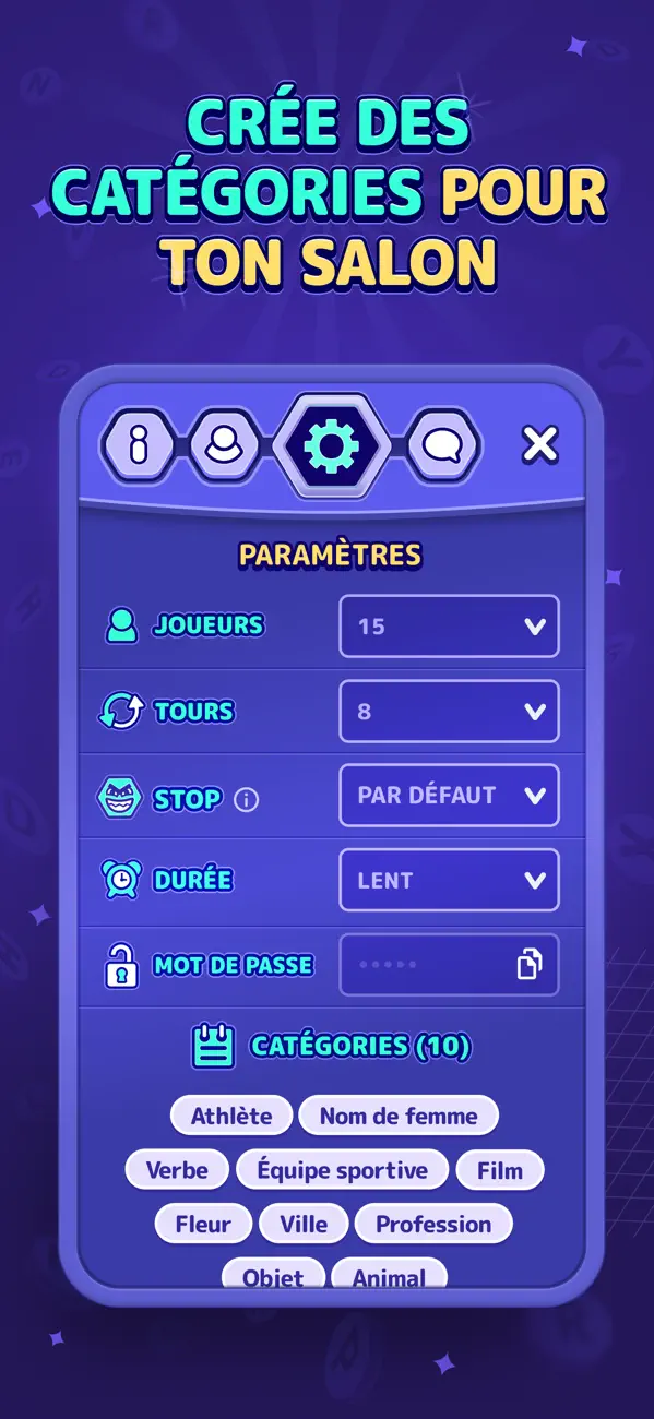 Screenshot #2 pour StopotS - Petit Bac en ligne