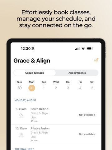 Grace & Align iPad screenshot