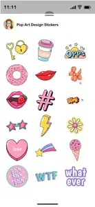 Pop Art Designs Stickers screenshot #2 for iPhone