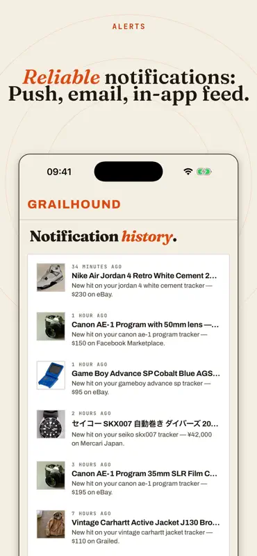 GrailHound: Marketplace Alerts screenshot 4 of 8