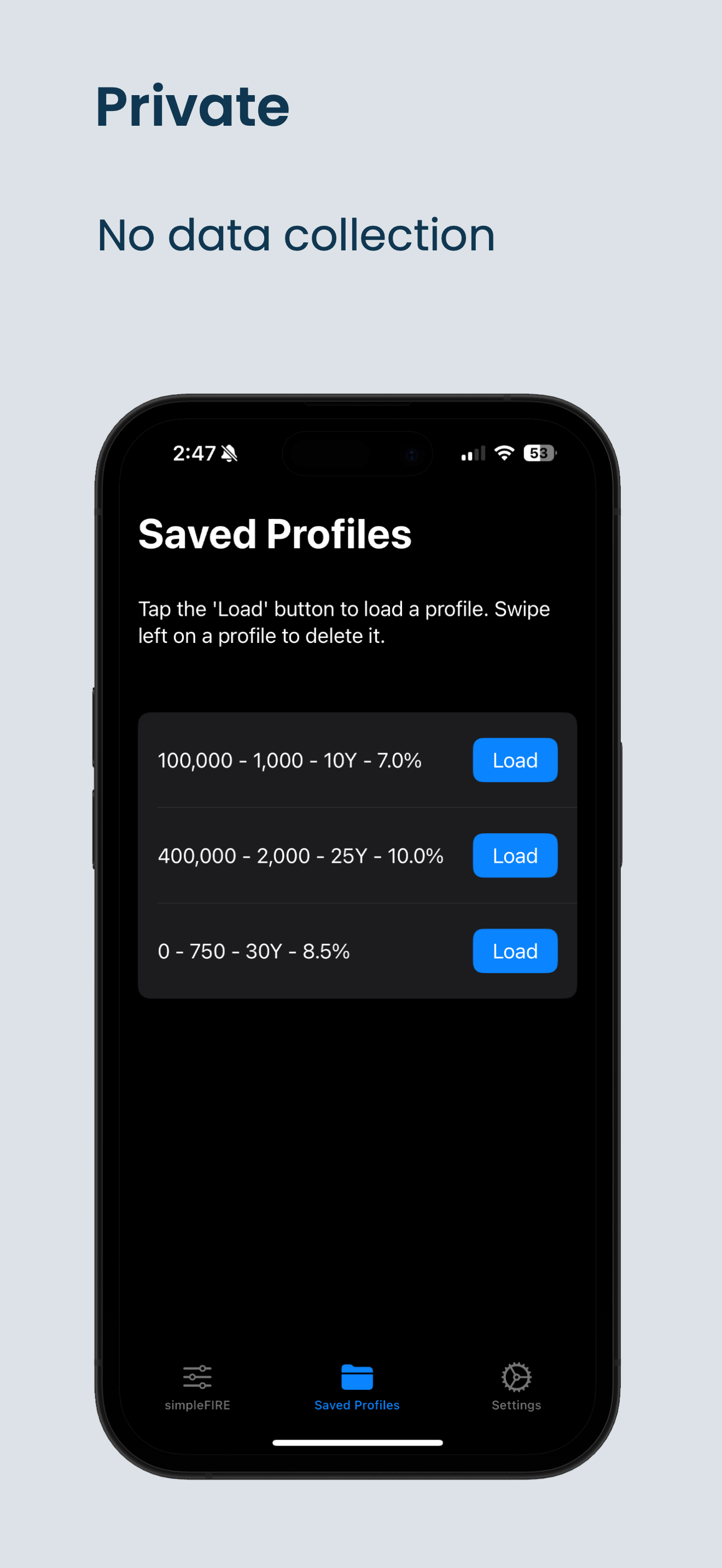 simpleFIRE: FIRE Calculator